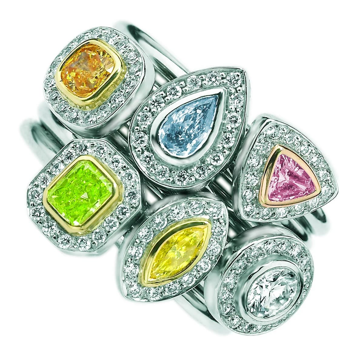 Bespoke diamond and coloured gemstone jewellery made in London